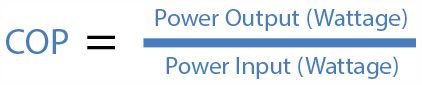 COP = Power Out / Power In