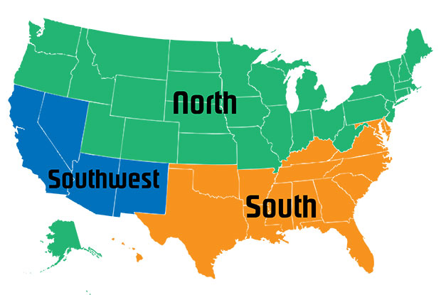 United States DOE Mandated Efficiency Zones