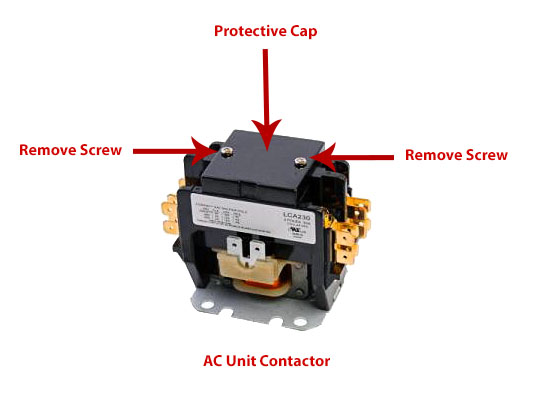 An AC unit's contactor