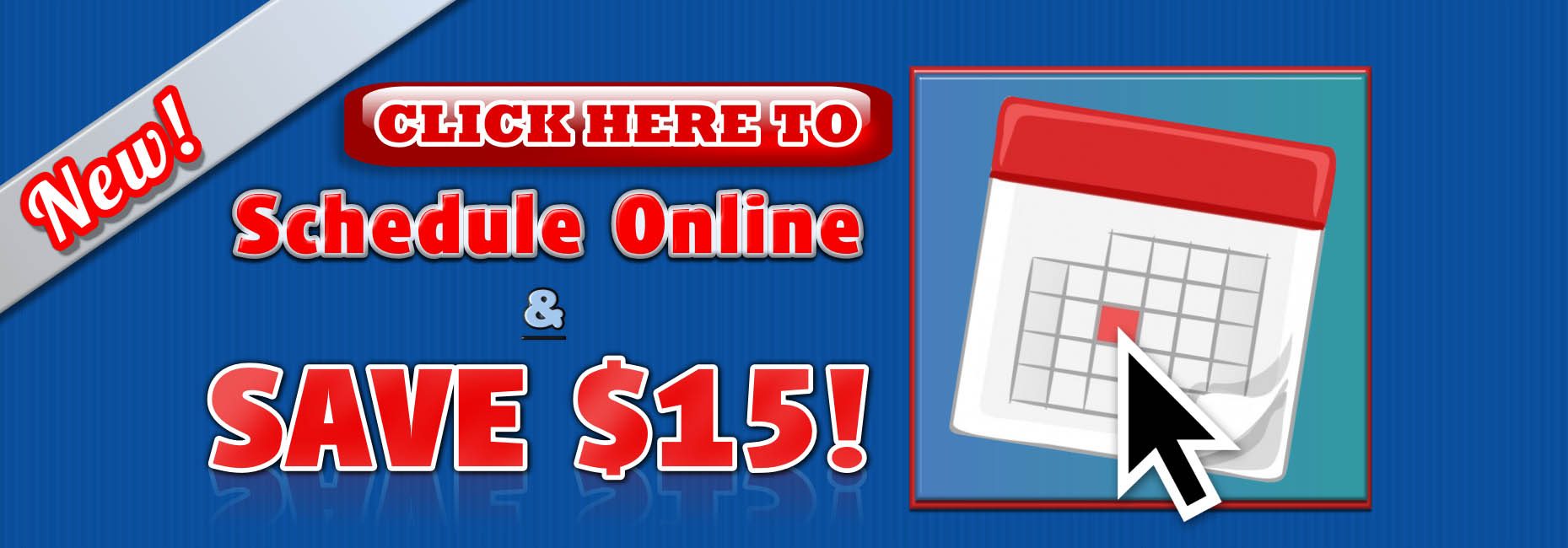Book your appointment online and save $15.00!