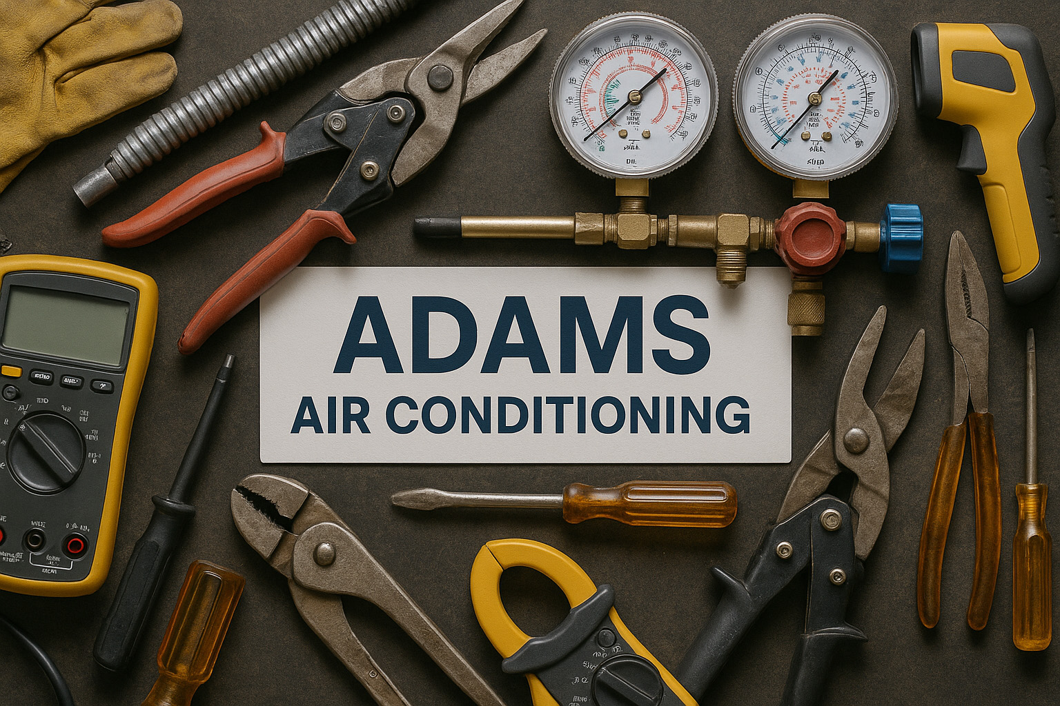 Adams Air Conditioning father and son HVAC team working together in Houston