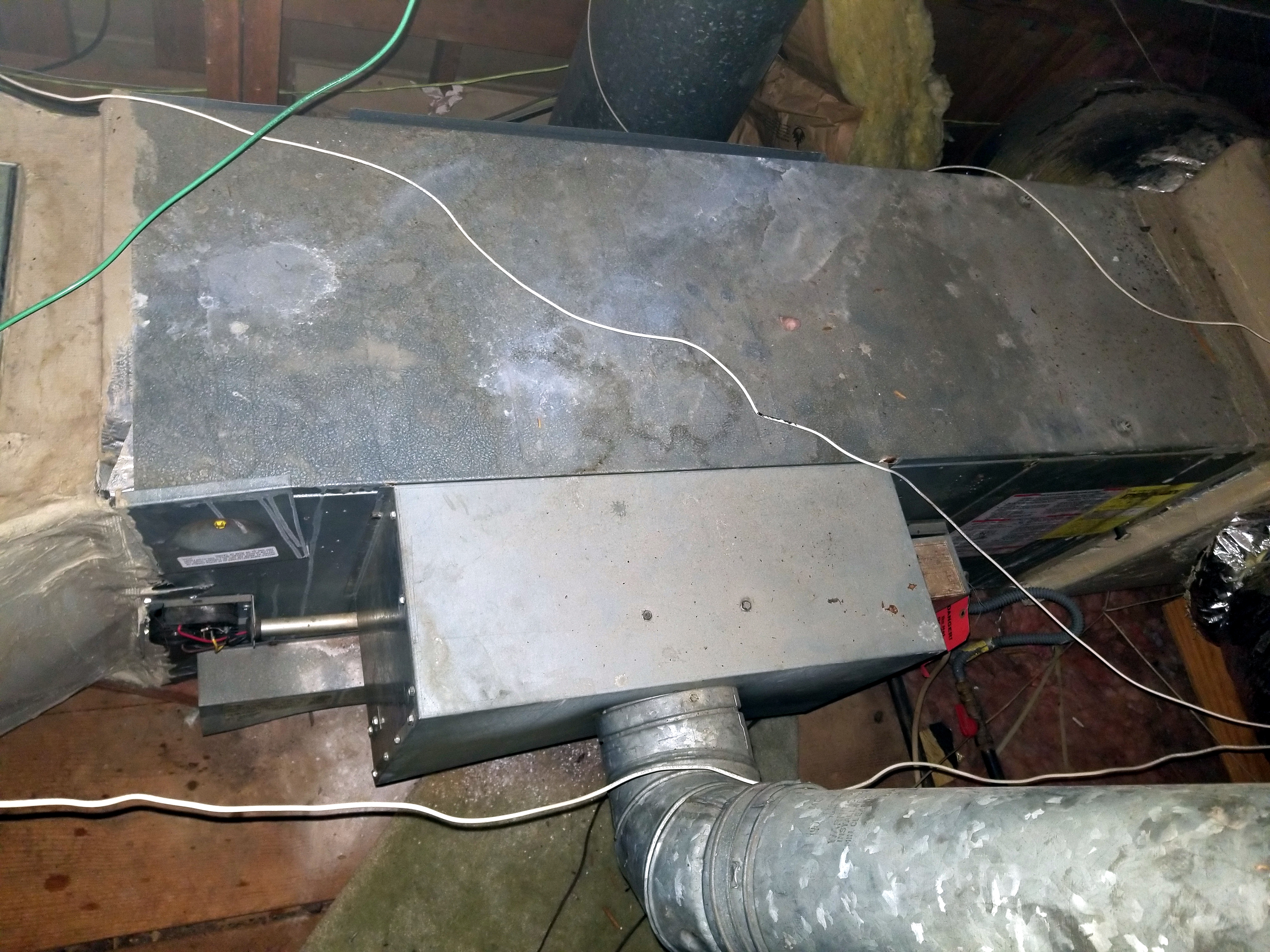 Old heating system with a non induced draft system